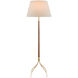 Circus 66.5 inch 150 watt Natural and Brushed Brass Floor Lamp Portable Light