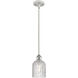 Ballston Bridal Veil 1 Light 5 inch White Polished Chrome Stem Hung Mini Pendant Ceiling Light
