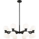 Artemis 16 Light 32 inch Matte Black Chandelier Ceiling Light