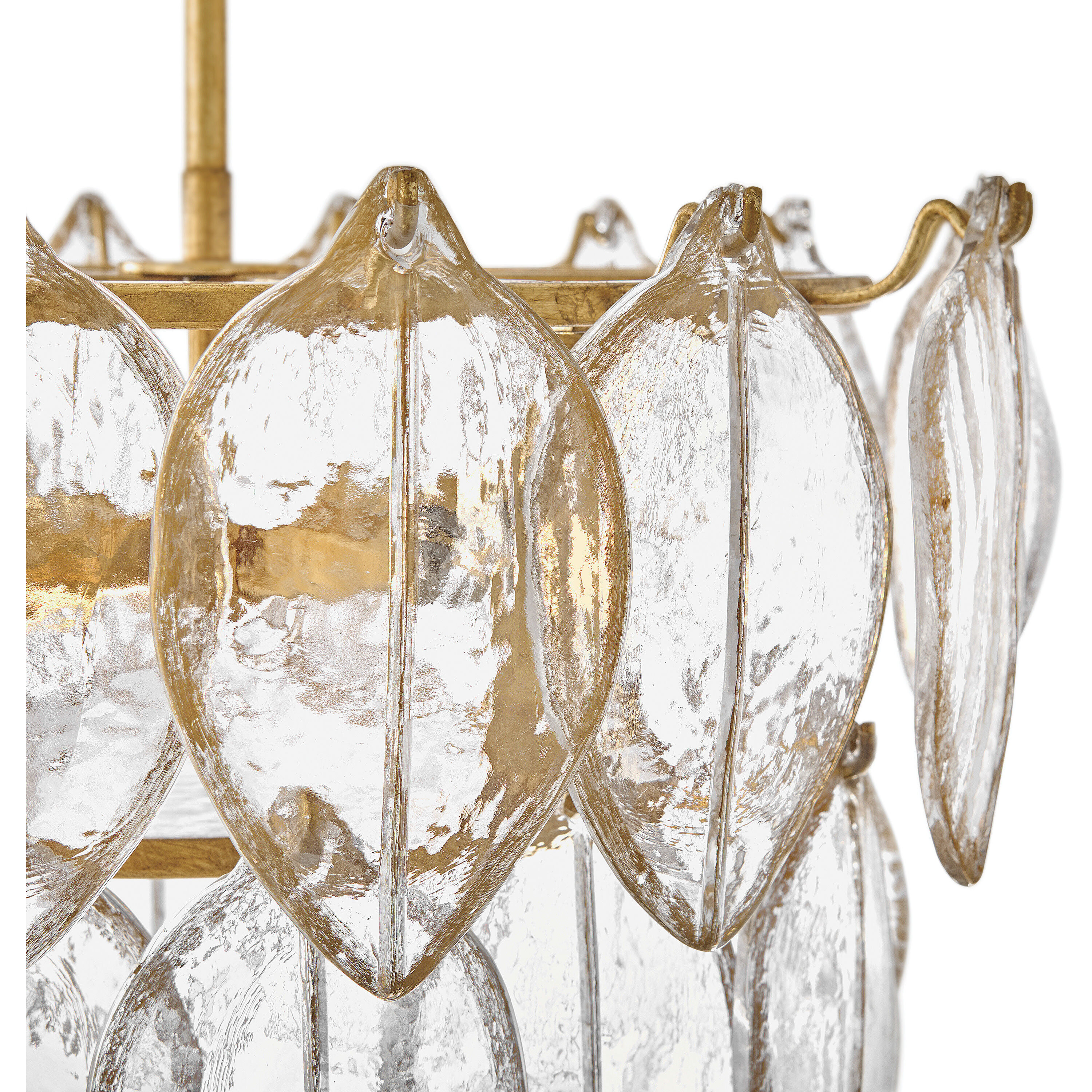 Amira 4 Light 19 inch Distressed Brass Convertible Semi Flush Ceiling Light