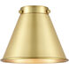 Franklin Restoration Appalachian 1 Light 8 inch Satin Gold Mini Pendant Ceiling Light in Incandescent