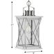 Barlowe 1 Light 9 inch Stainless Steel Outdoor Hanging Lantern