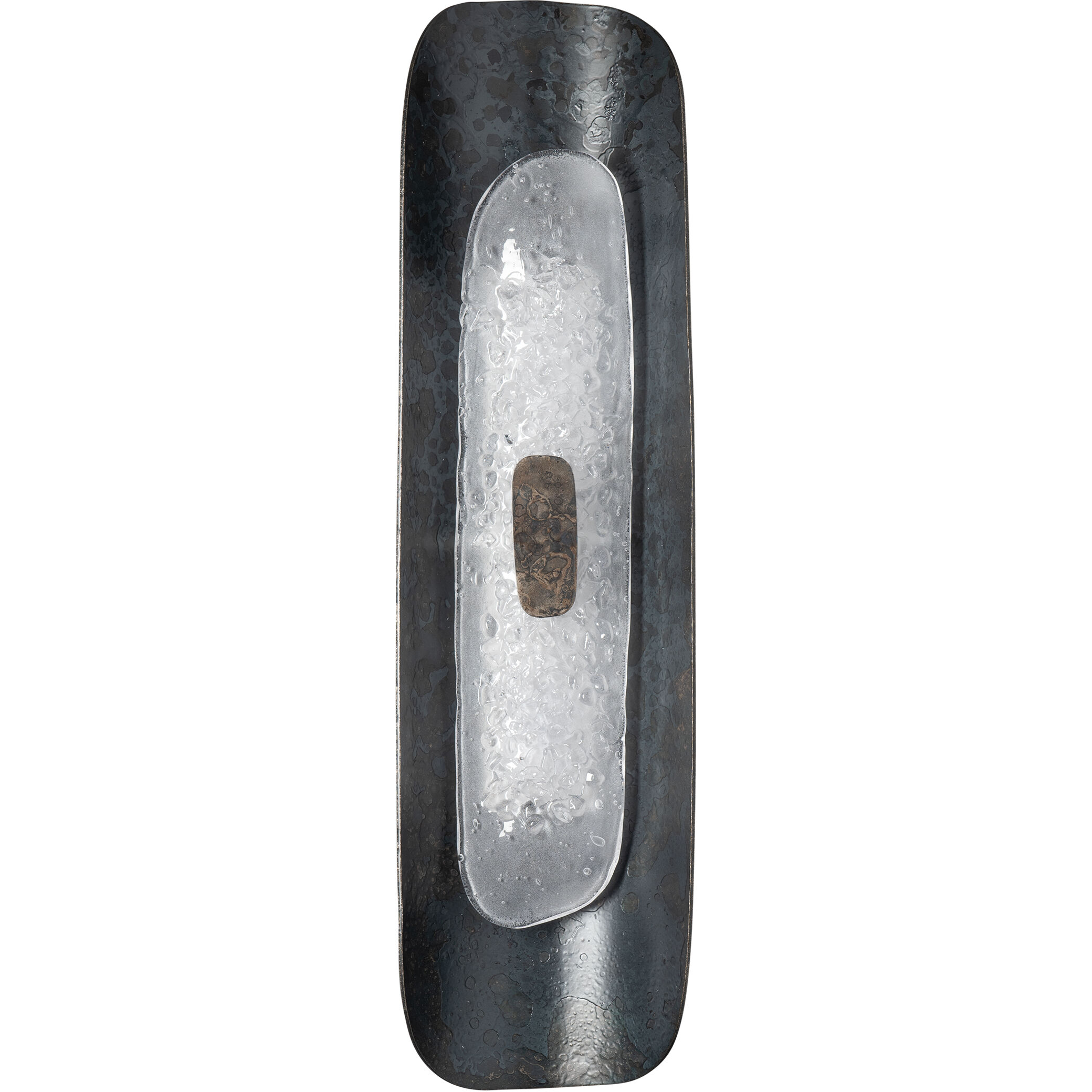 Shield LED 7 inch Black and Clear Steel ADA Wall Sconce Wall Light