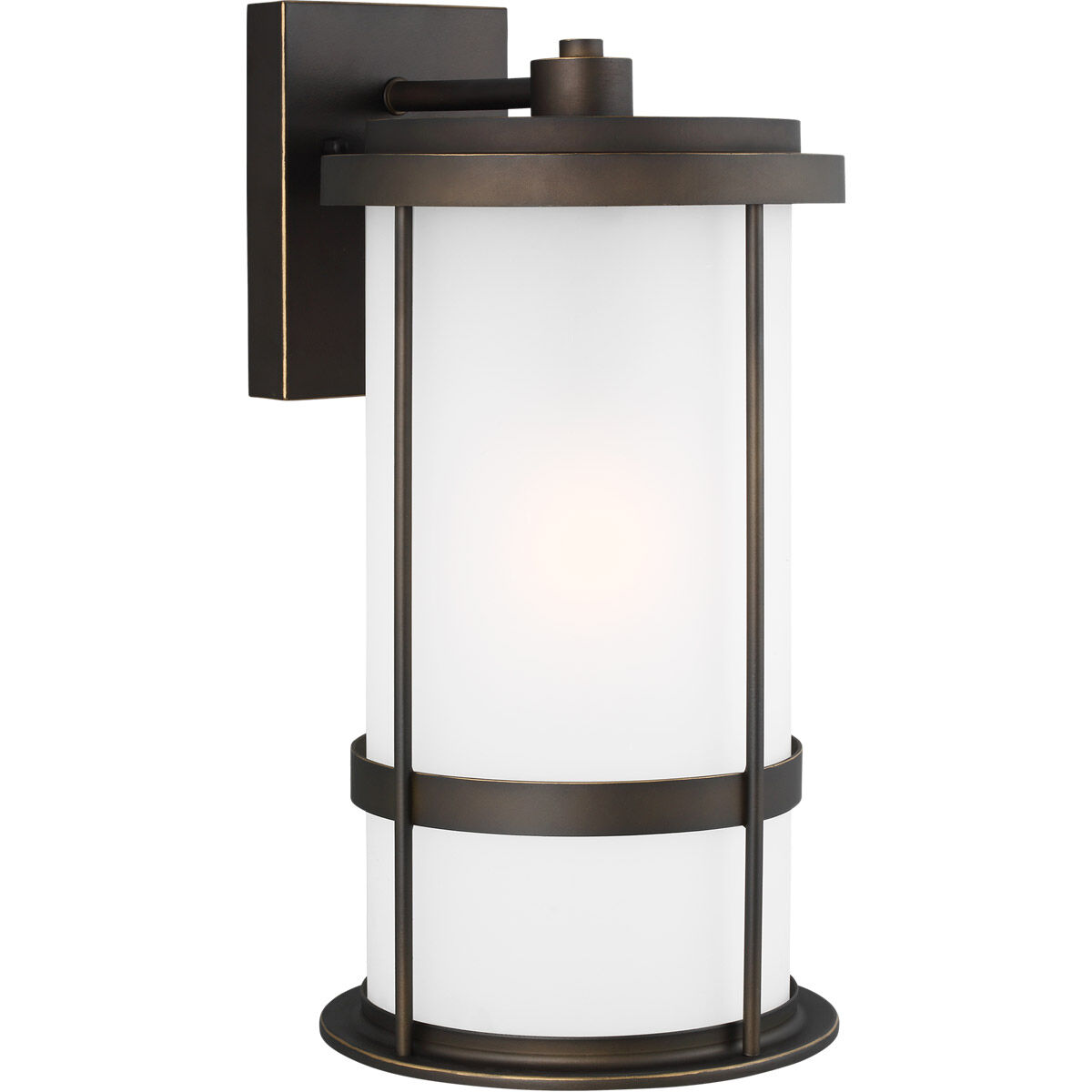 Wilburn 1 Light 20 inch Antique Bronze Outdoor Wall Lantern, Large