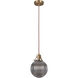 Gallery State House 1 Light 7.75 inch Vintage Brass Mini Pendant Ceiling Light