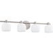 Valentina 4 Light 30 inch Brushed Nickel Vanity Light Wall Light