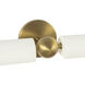 Alora Mood Cole 240 watt 23 inch Brushed Gold and White Wall/Picture Light Wall Light