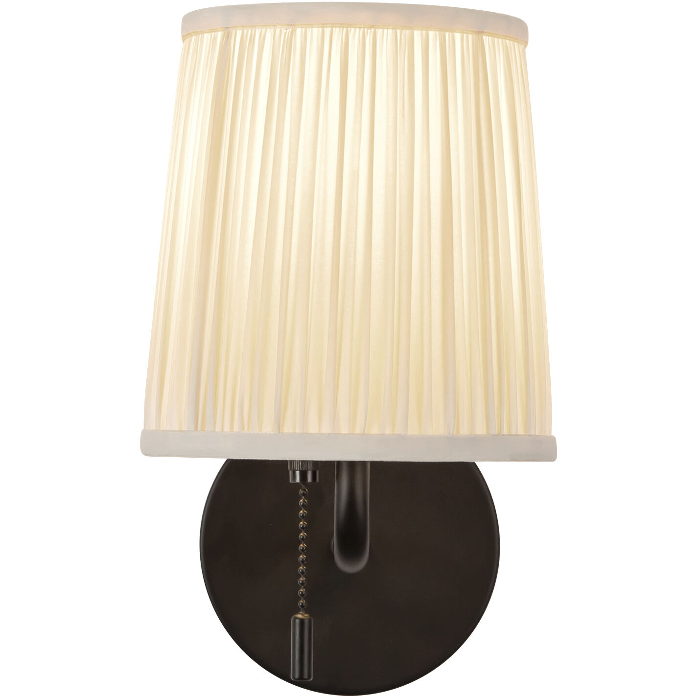 Alora Mood Scout 1 Light 6 inch Matte Black and White Linen Bath Vanity Light Wall Light