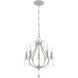 Jeremiah 5 Light 15 inch Antique Linen Mini Chandelier Ceiling Light