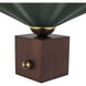 Furrow 9 inch 60 watt Pine Green Table Lamp Portable Light