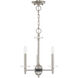 Bennington 3 Light 14 inch Brushed Nickel Mini Chandelier Ceiling Light