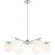 Jasper 6 Light 30 inch Satin Nickel Chandelier Ceiling Light