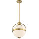 Westbourne 1 Light 12.75 inch Warm Brass Pendant Ceiling Light, Essentials