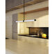 Blade LED 32 inch Black Linear Pendant Ceiling Light