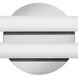 Eos LED 25 inch Chrome Vanity Light Wall Light, Vertical