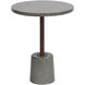 Cameron 56 inch Gray and Aged Bronze Side Table