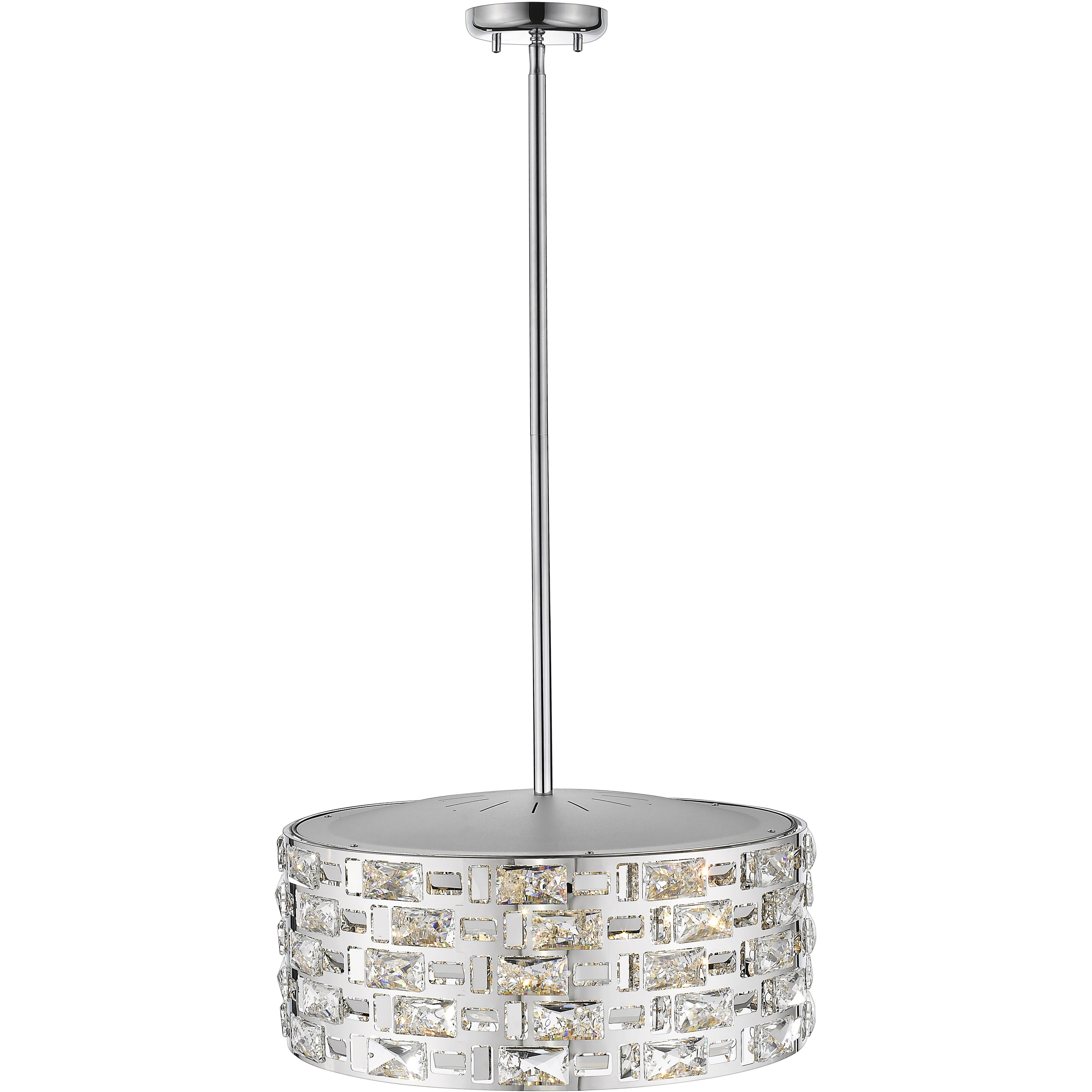 Aludra 5 Light 18.25 inch Chrome Chandelier Ceiling Light