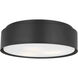 Drew & Jonathan Dartmore 3 Light 18 inch Midnight Black Flush Mount Ceiling Light, Large