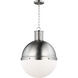 TOB by Thomas O'Brien Hanks Pendant Ceiling Light in Brushed Nickel