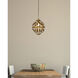 Levante 1 Light 12 inch Brass Pendant Ceiling Light