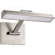 Hazel LED 12.2 inch Brushed Nickel Vanity Wall Light