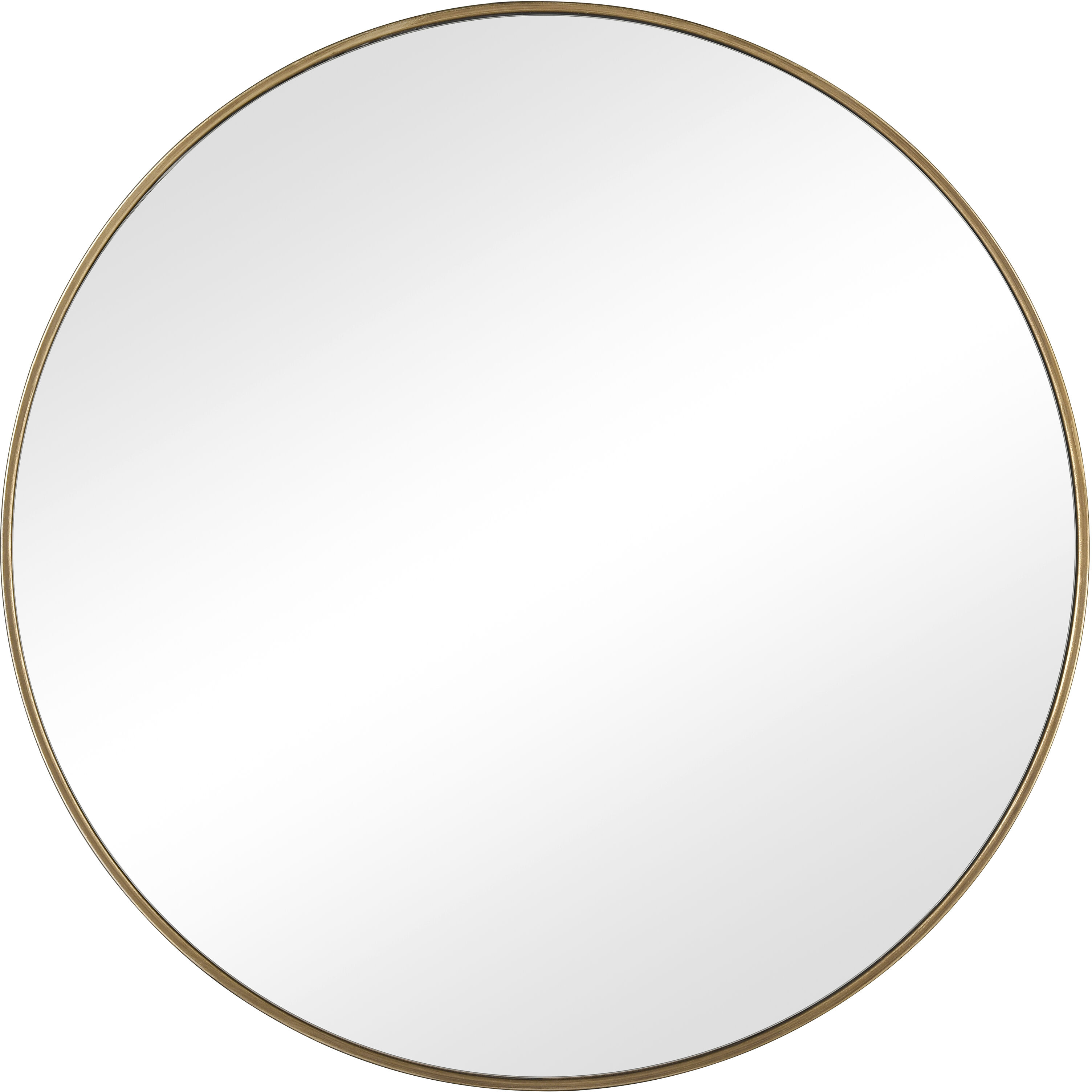 Delk 35.5 X 35.5 inch Brass with Mirror Wall Mirror