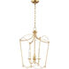 Plumette 3 Light 14 inch Gold Leaf Multi-Light Pendant Ceiling Light