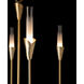 Lilium 6 Light 30.3 inch Modern Brass Chandelier Ceiling Light