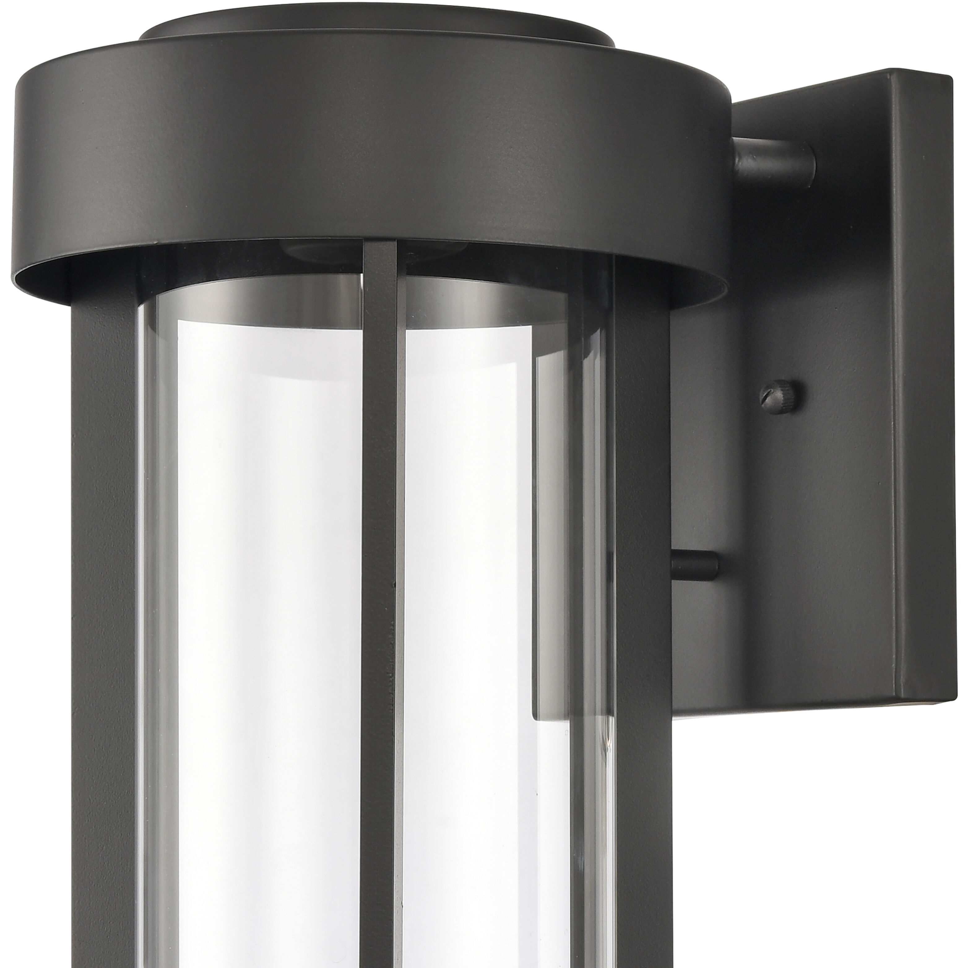 Brillis LED 16 inch Matte Black Outdoor Wall Sconce