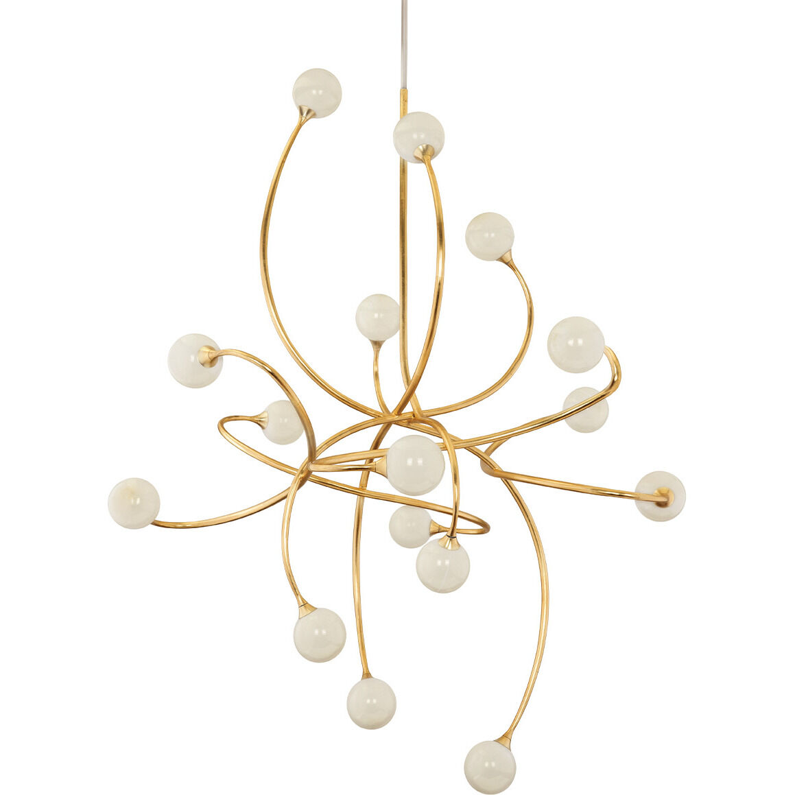 Signature 16 Light 56 inch Gold Leaf Chandelier Ceiling Light