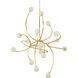 Signature 16 Light 56 inch Gold Leaf Chandelier Ceiling Light