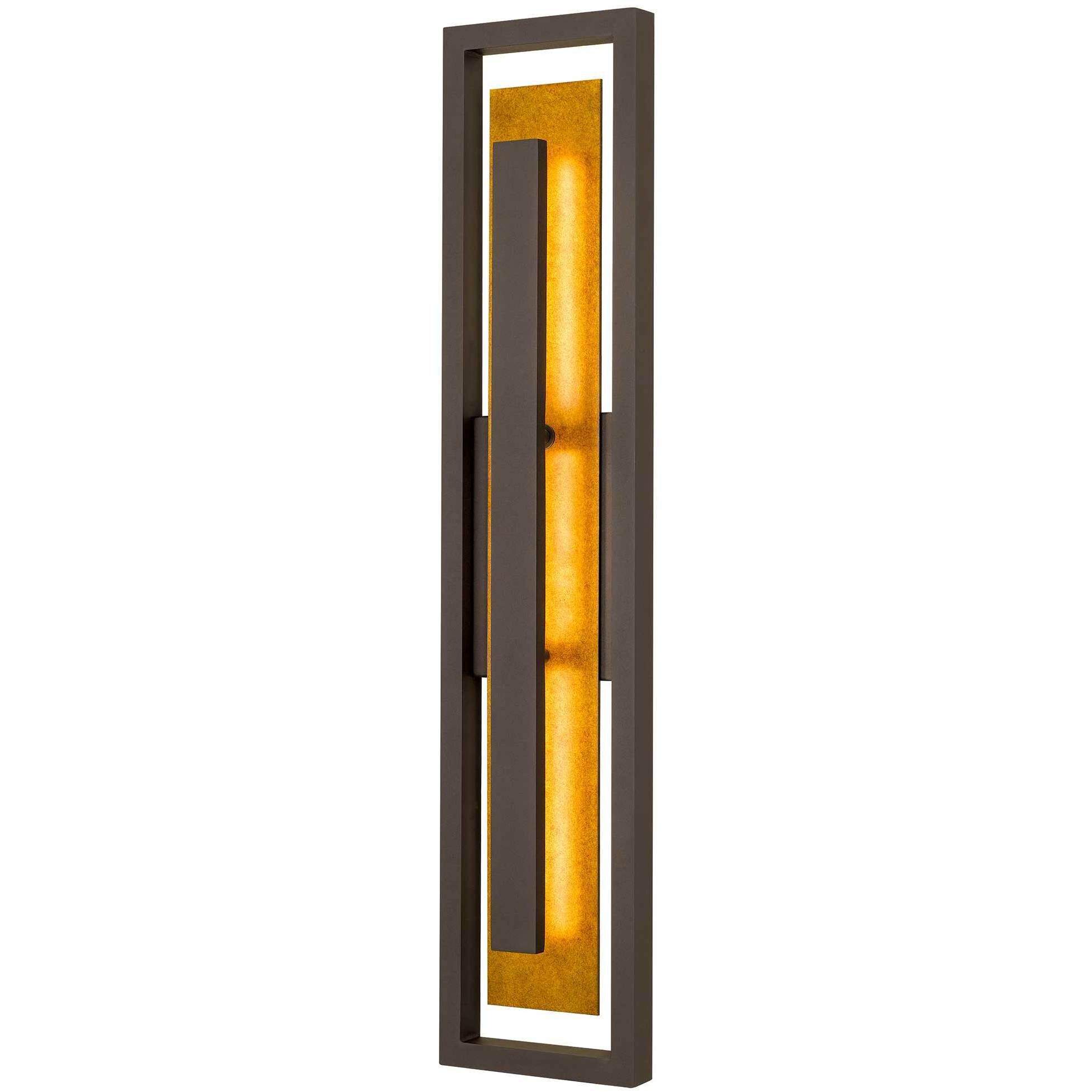 Panels LED 32.25 inch Dark Bronze Outdoor Wall Sconce