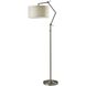 Willard 64 inch 100.00 watt Brushed Steel Floor Lamp Portable Light