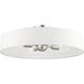Venlo 4 Light 22 inch Brushed Nickel Semi Flush Ceiling Light