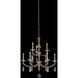 Floridia 9 Light 31 inch Matte Brushed Champagne Gold Chandelier Ceiling Light