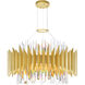 Cityscape 12 Light 20 inch Satin Gold Chandelier Ceiling Light