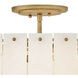 Simone 4 Light 20.75 inch Burnished Gold Semi-flush Mount Ceiling Light