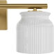 Harlowe 3 Light 22 inch Luxe Gold Bathroom Vanity Sconce Wall Light, Medium