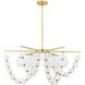 Genesis 5 Light 42 inch Antique Brass Chandelier Ceiling Light
