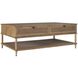 Coast 48 X 18 inch Oak Stain and Gunmeta Coffee Table