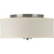 Mark 2 Light 13 inch Brushed Nickel Flush Mount Ceiling Light