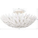 Broche 4 Light 16 inch Matte White Semi Flush Ceiling Light