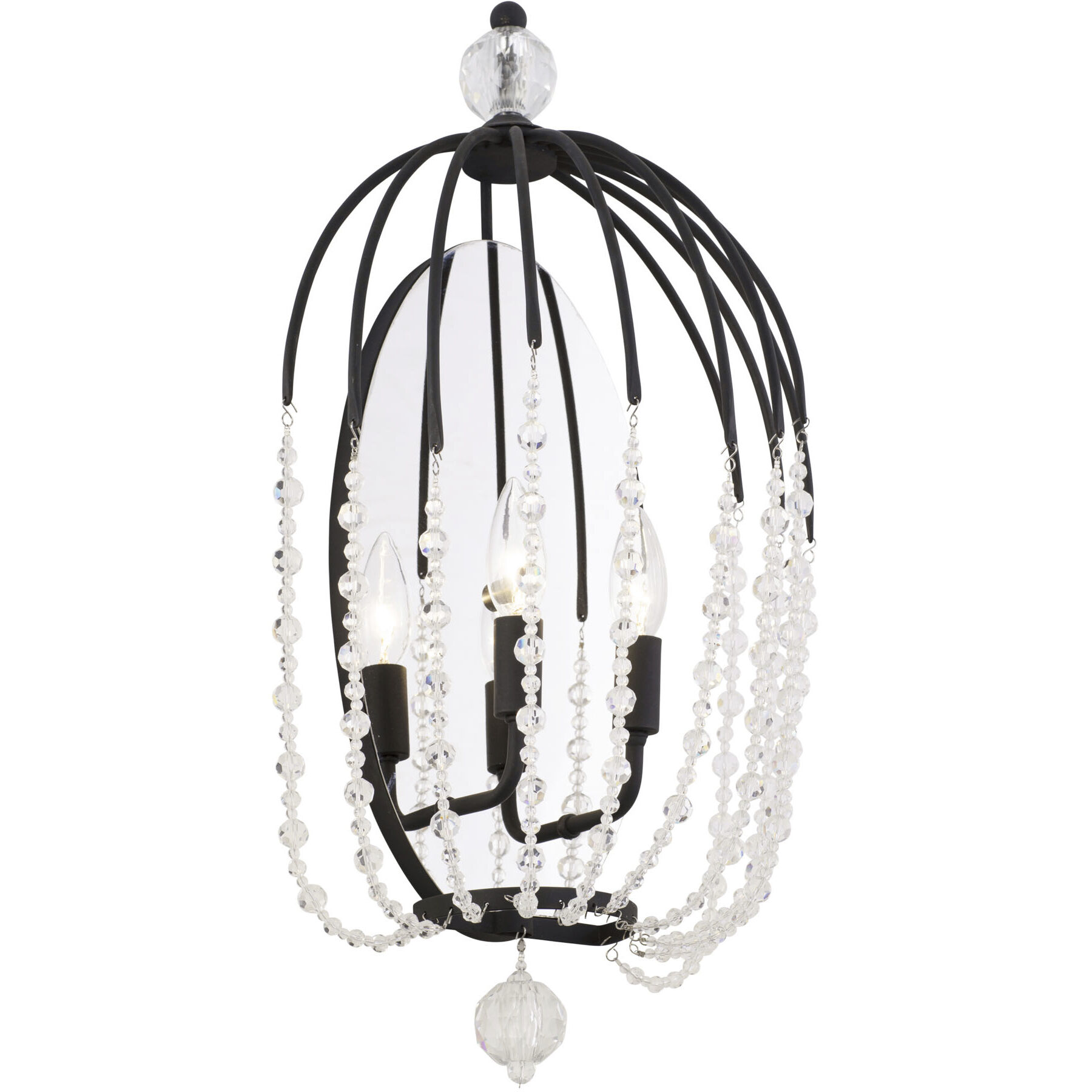 Voliere Sconce Wall Light in Matte Black