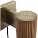 Tambo Wall Sconce Wall Light in Natural Ash and Weathered Brass