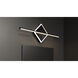 Parcelle LED 25 inch Matte Black Bath Light Wall Light