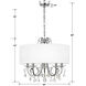 Othello 5 Light 24 inch Polished Chrome Chandelier Ceiling Light in Clear Hand Cut