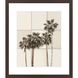 Paper Palms Green and Beige and Neutral and Sepia Framed Art