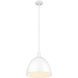 Sawyer 1 Light 12.5 inch Satin White Pendant Ceiling Light