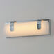 Clutch LED 13 inch Polished Chrome Bath Vanity Wall Light