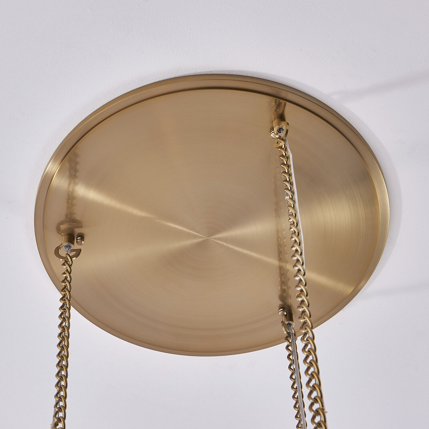 Vertical 18.25 inch Winter Brass Pendant Ceiling Light